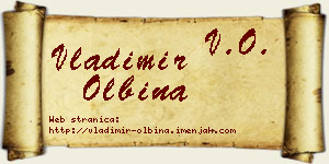 Vladimir Olbina vizit kartica